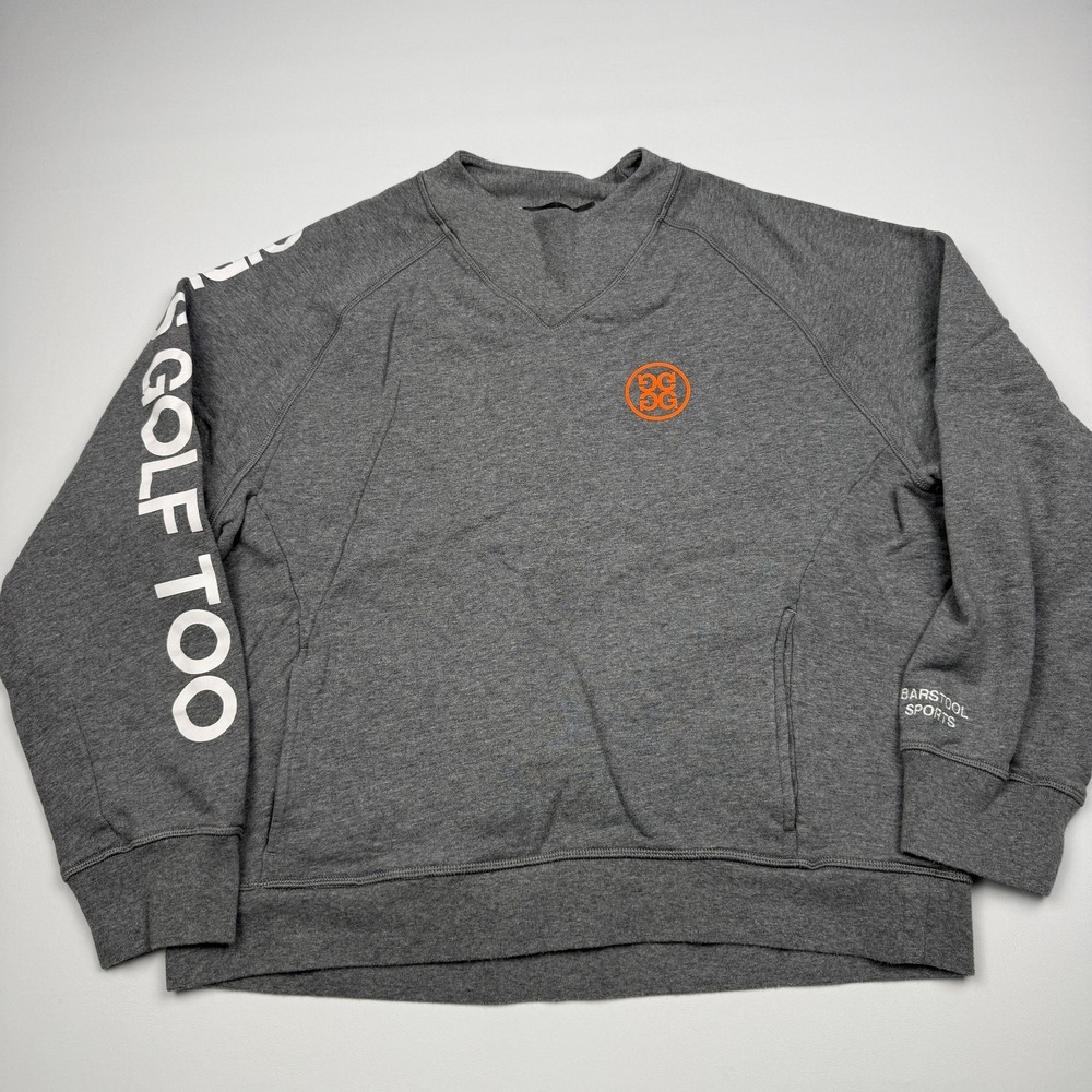 G/FORE Sweatshirt Womens Medium Gray Pullover Girls Golf Too Barstool
